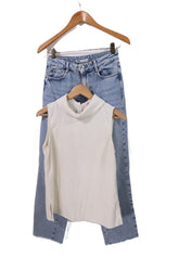 חולצה מעוצבת בשמנת- M-L